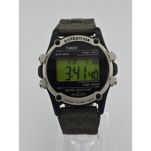 Vtg 1997 Timex Expedition 745 Mens Indiglo Digital Quartz Watch Original Band